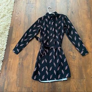 Ann Taylor Long-Sleeve Floral Dress